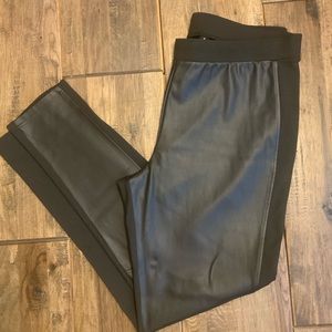 Tribal Brown multi fabric leggings. Size XL